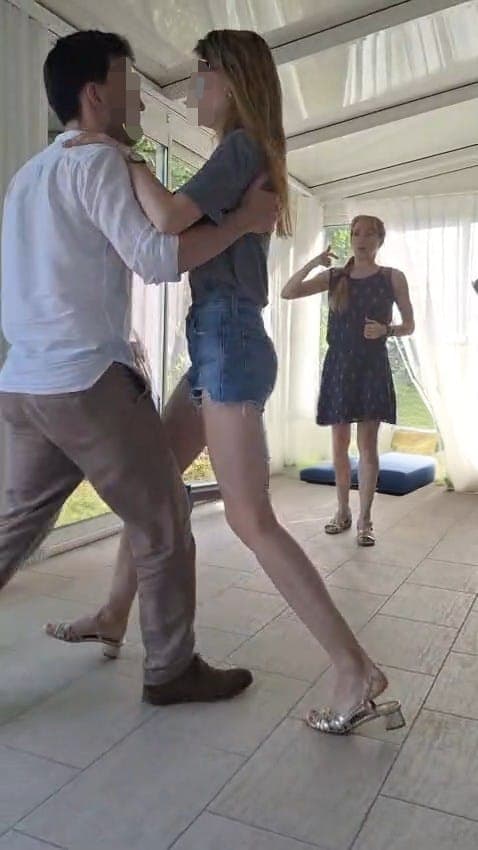 Couple en séance de danse