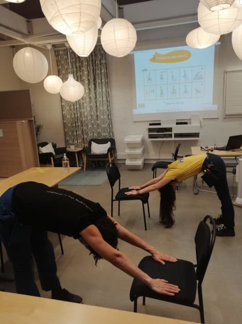 yoga sur chaise